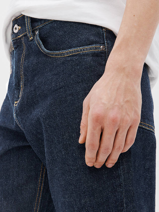 John Lewis ANYDAY Straight Fit Denim Jeans, Dark Wash