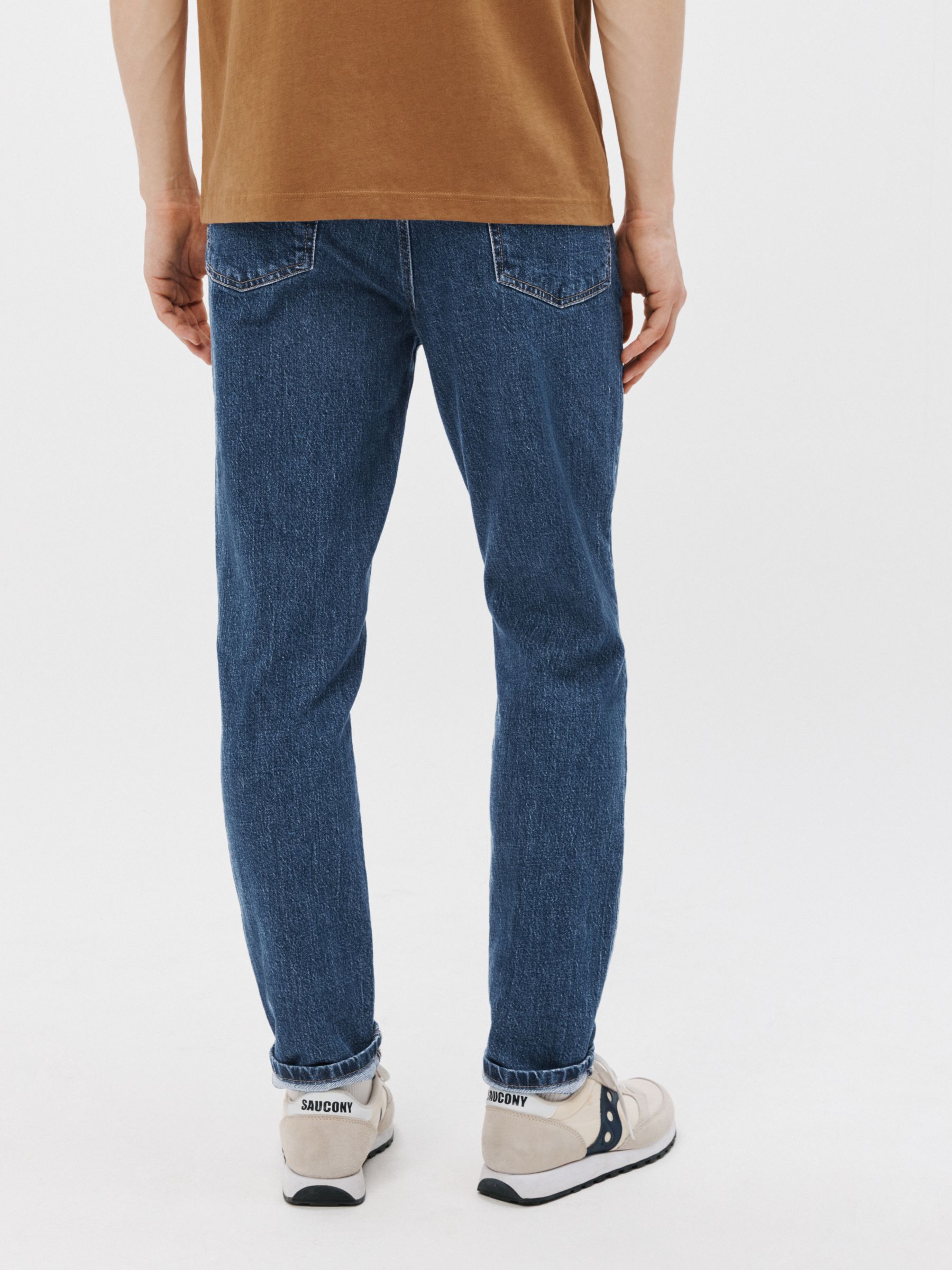 John Lewis ANYDAY Slim Fit Denim Jeans, Mid Wash, 30R