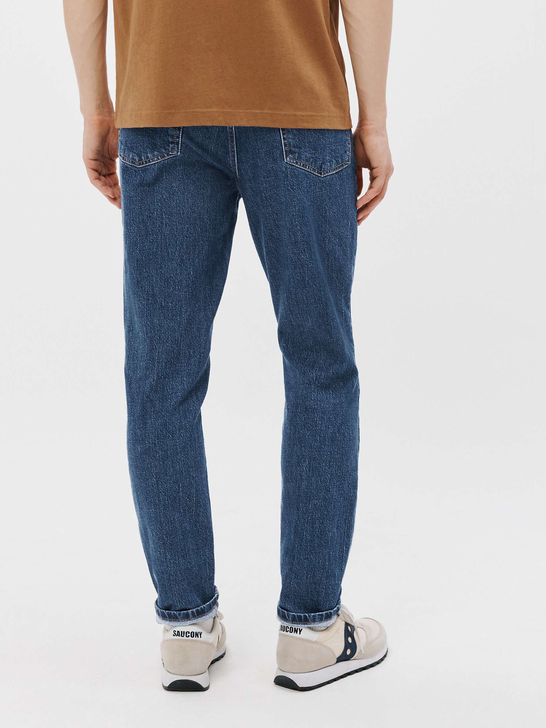 Buy John Lewis ANYDAY Slim Fit Denim Jeans, Mid Wash Online at johnlewis.com