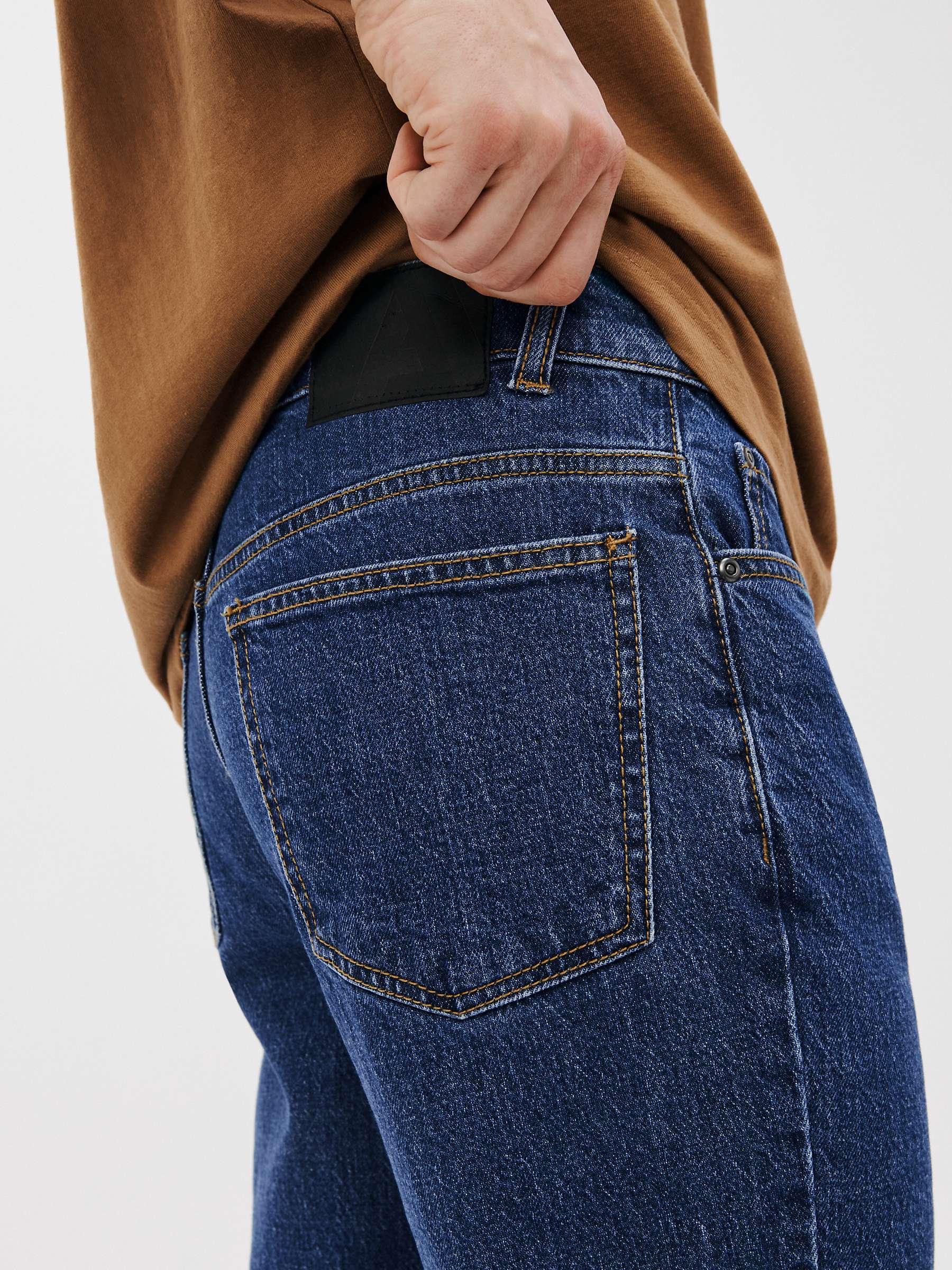 Buy John Lewis ANYDAY Slim Fit Denim Jeans, Mid Wash Online at johnlewis.com