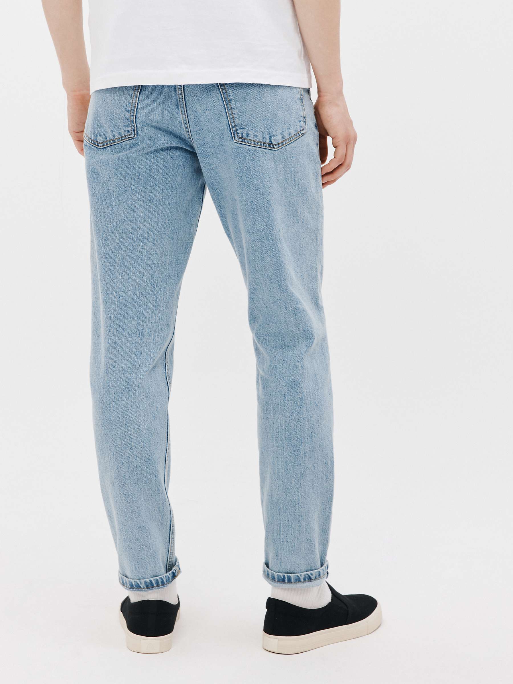 Buy John Lewis ANYDAY Slim Fit Denim Jeans, Stone Wash Online at johnlewis.com