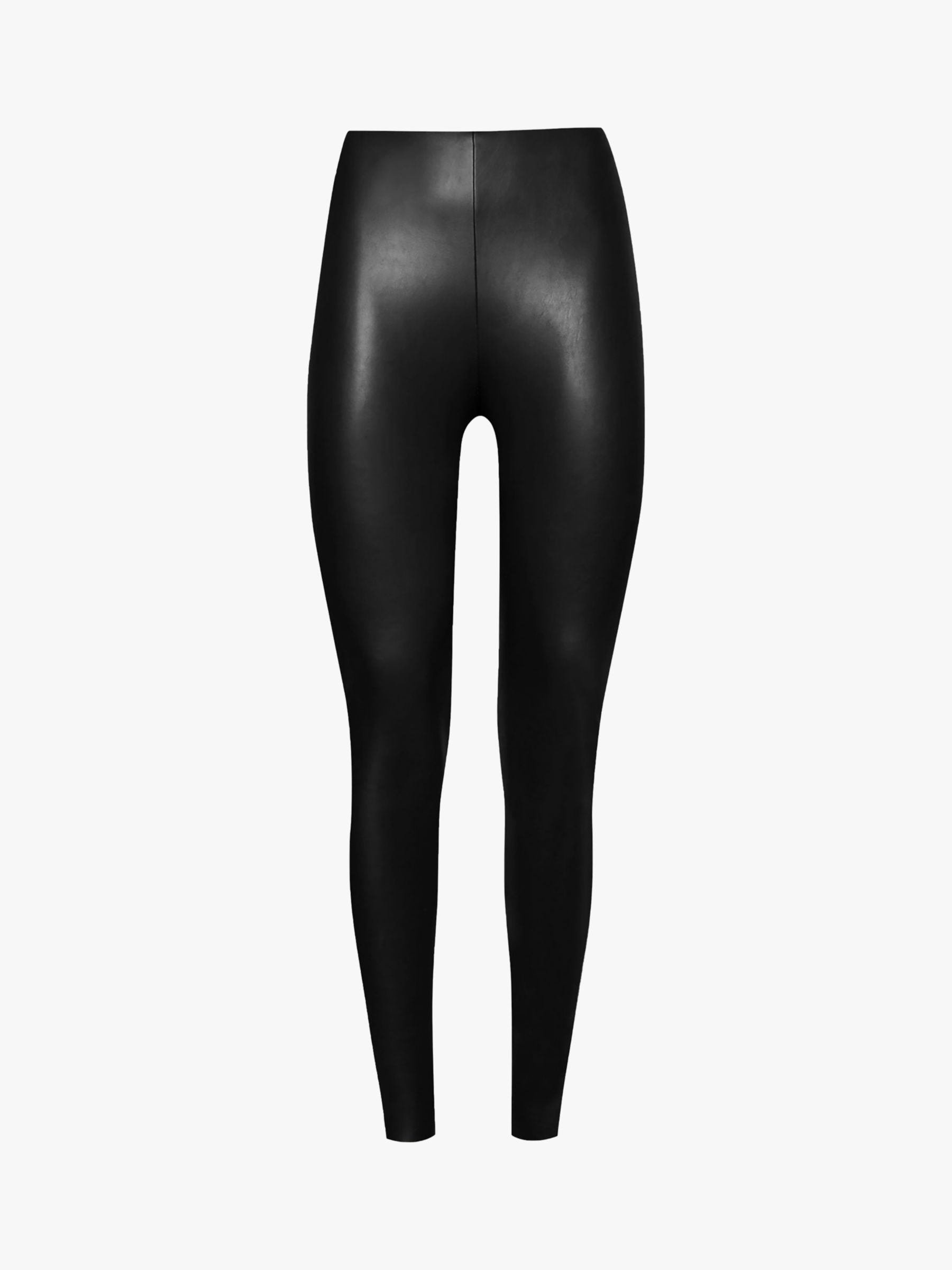 H&M vegan reptile embossed black leather leggings, new UK10 - UK12