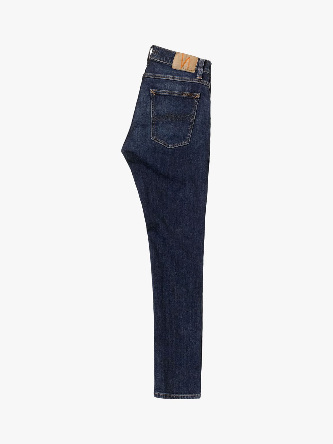 Nudie Jeans Slim Tight Terry Jeans, Dark Steel, 30S