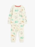 John Lewis Baby Festive Forest Jersey Pyjamas, Multi