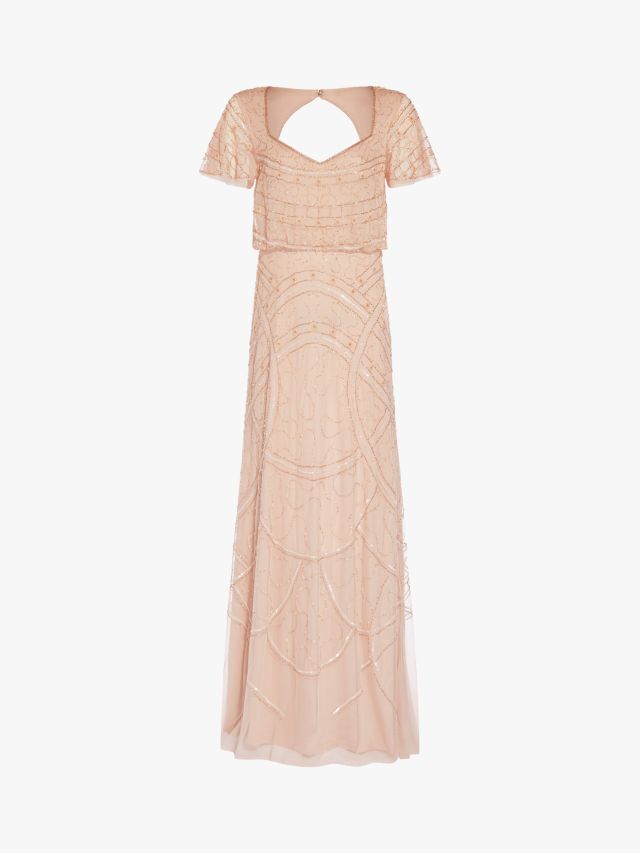 Adrianna papell petite beaded clearance blouson gown