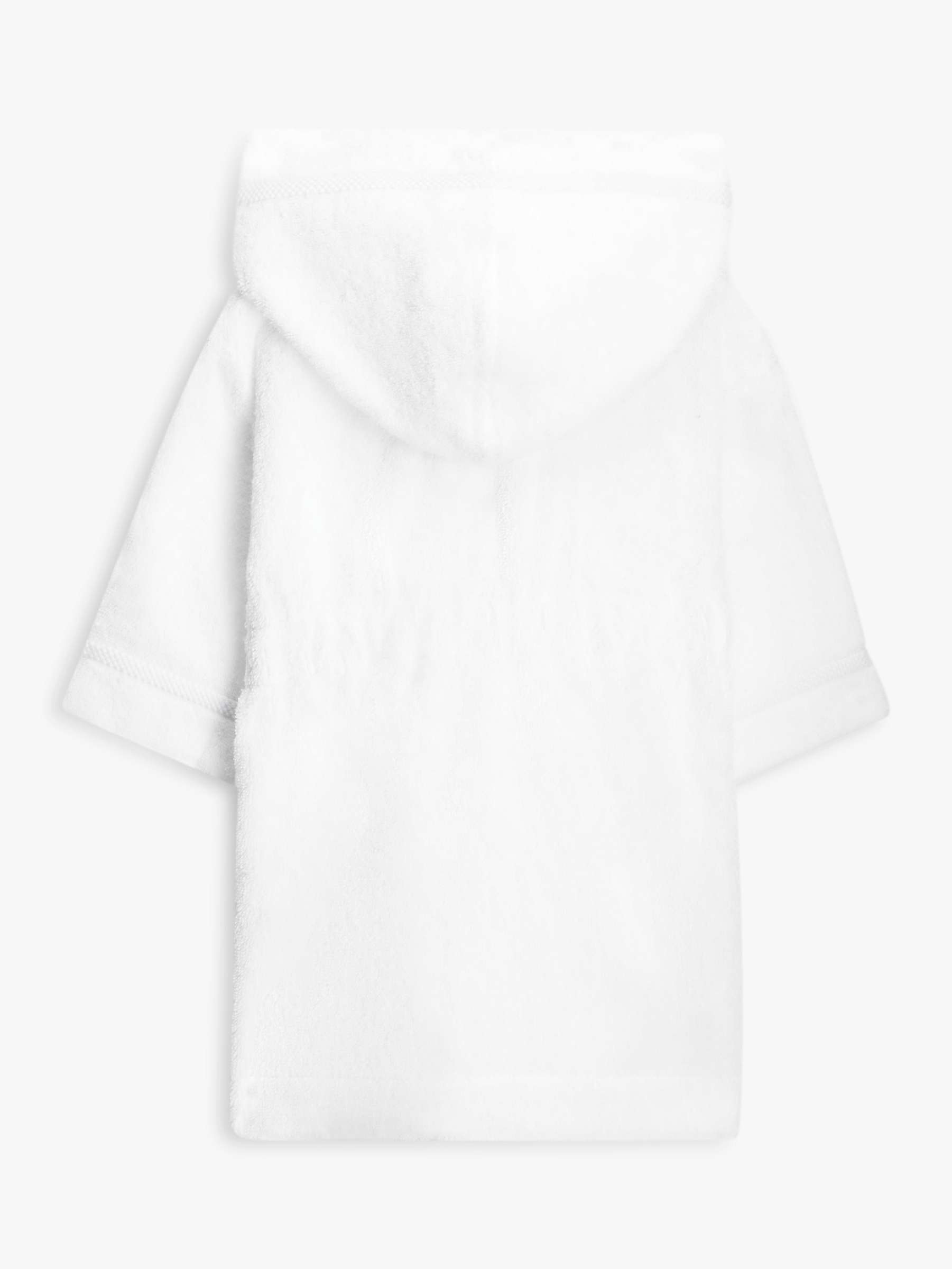 Buy John Lewis Baby Plain Wrap Over Dressing Gown, White Online at johnlewis.com