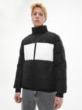 Calvin Klein Jeans Colour Block Puffer Jacket, CK Black