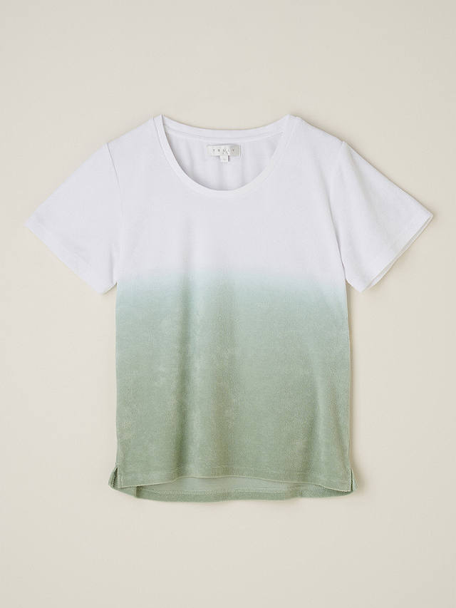 Truly Ombre Terry T-Shirt, Sage