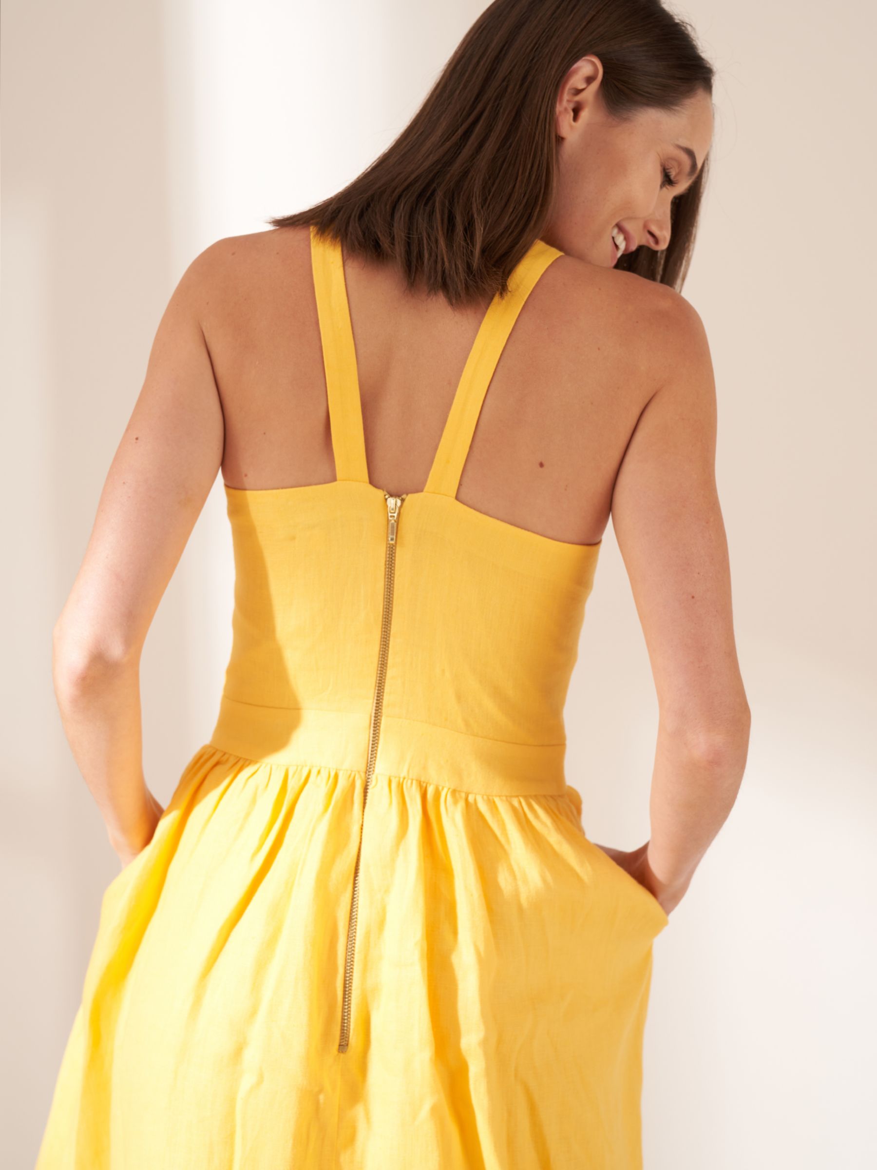 Buy Truly Linen Midi Dress Online at johnlewis.com