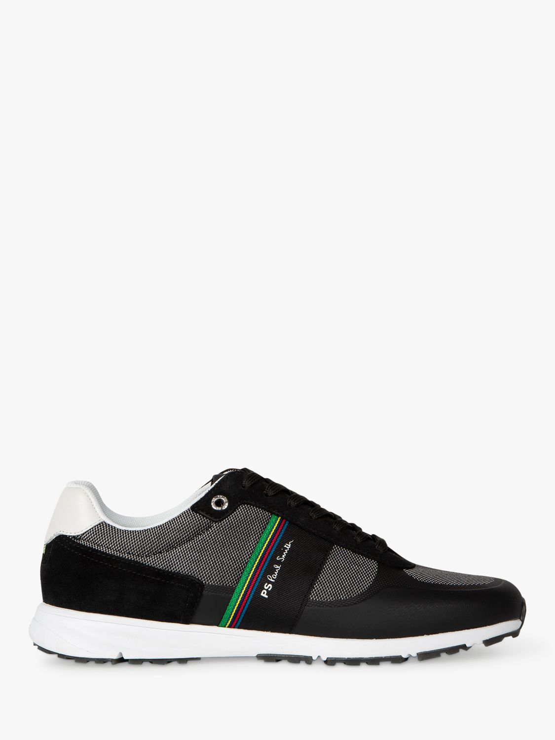 Paul Smith Huey Suede Trainers, Black at John Lewis & Partners