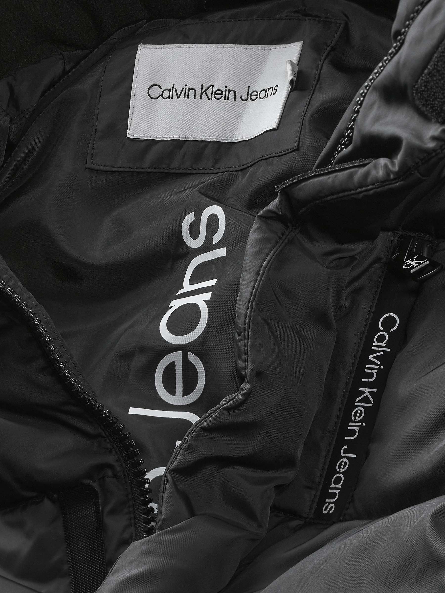 Calvin Klein Jeans Kids' Essential Down Puffer Jacket, CK Black at John  Lewis & Partners