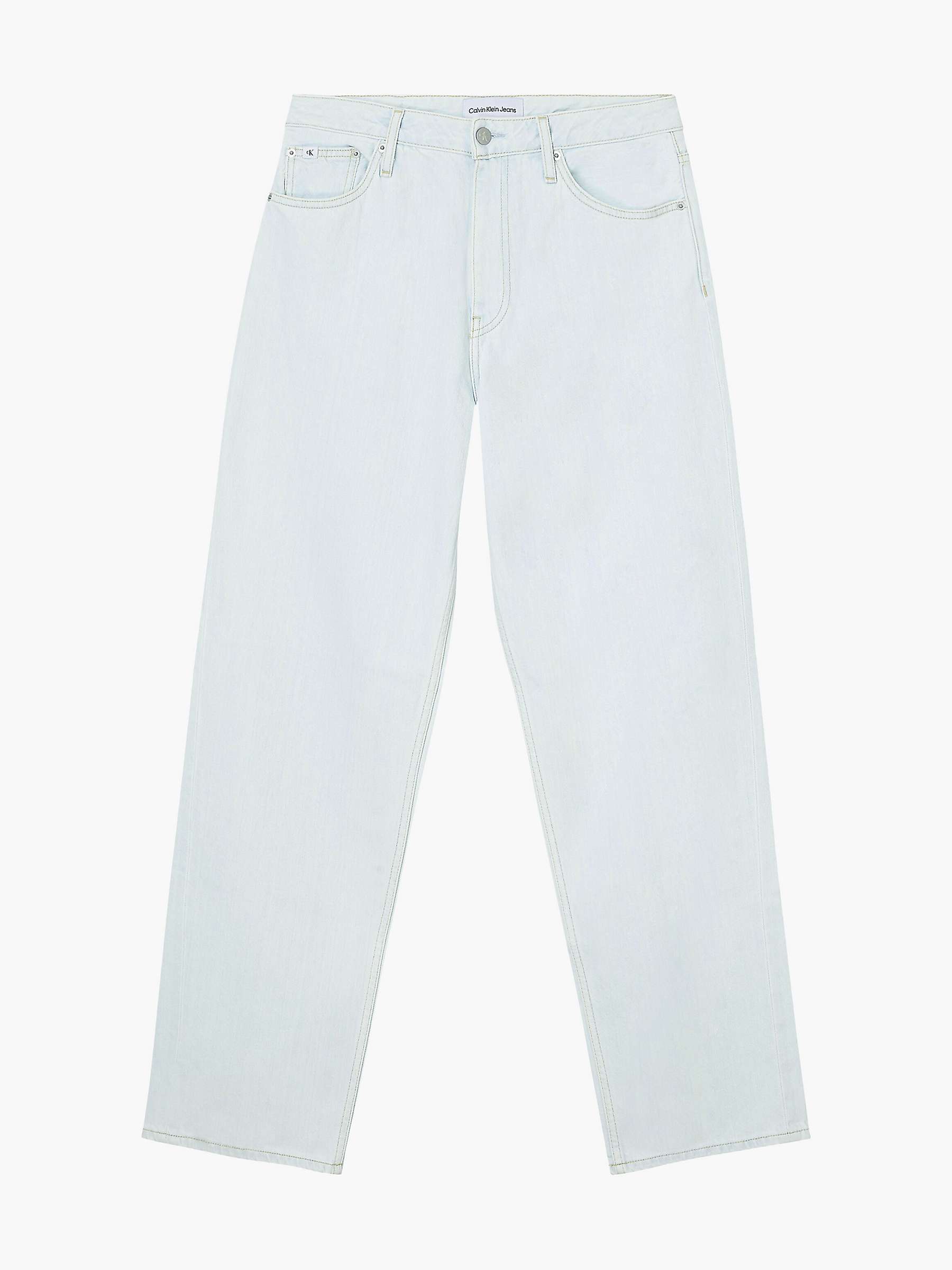 Buy Calvin Klein 90s Straight Leg Jeans, Denim Light Online at johnlewis.com