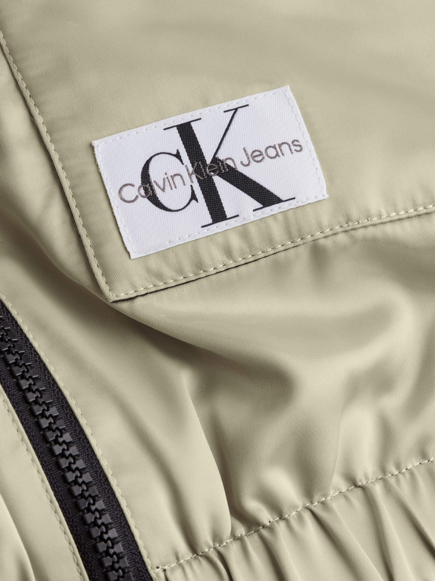 Calvin Klein Badge Logo Reversible Cropped Jacket, CK Black, XS
