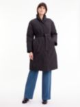Calvin Klein Recycled Down Wrap Coat, Black