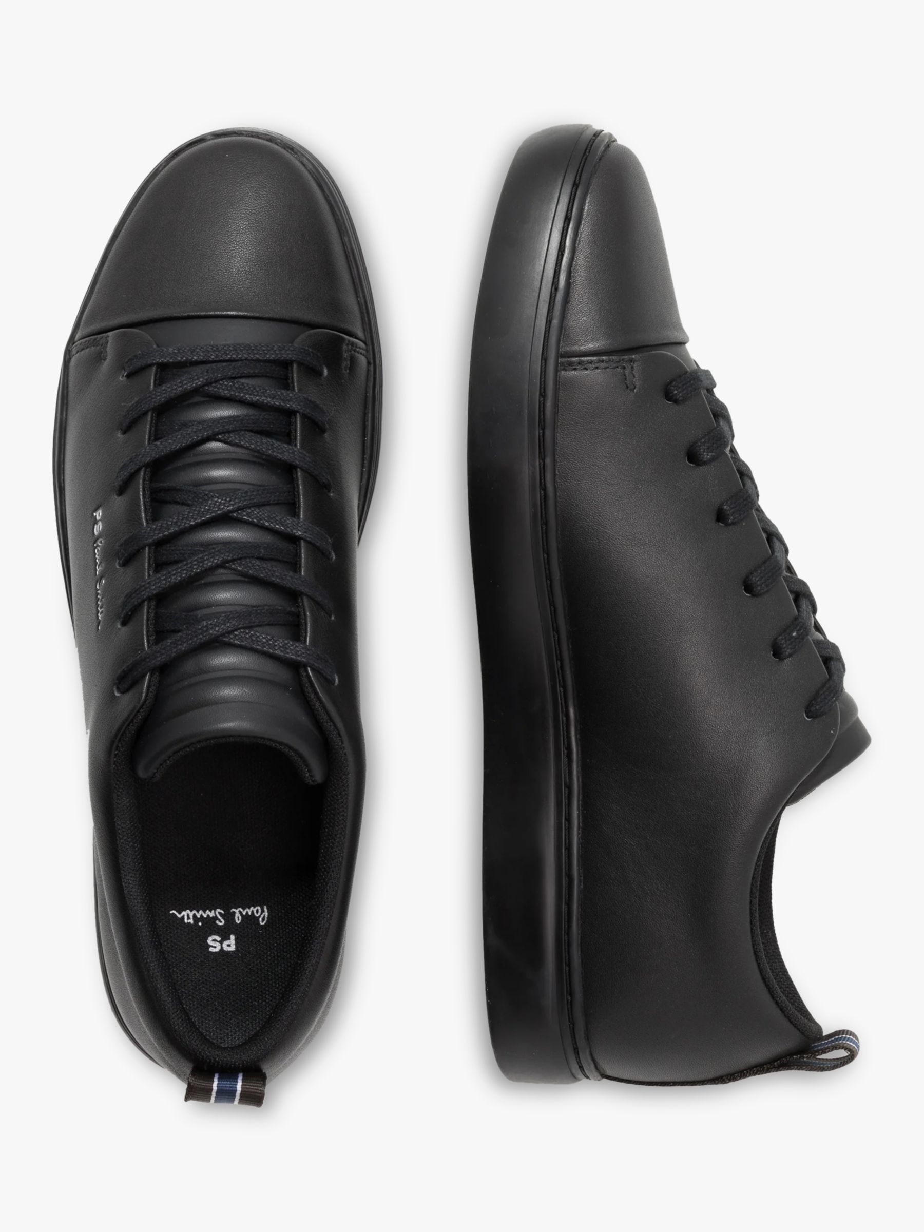 Paul Smith Lee Cupsole Trainers, Black at John Lewis & Partners