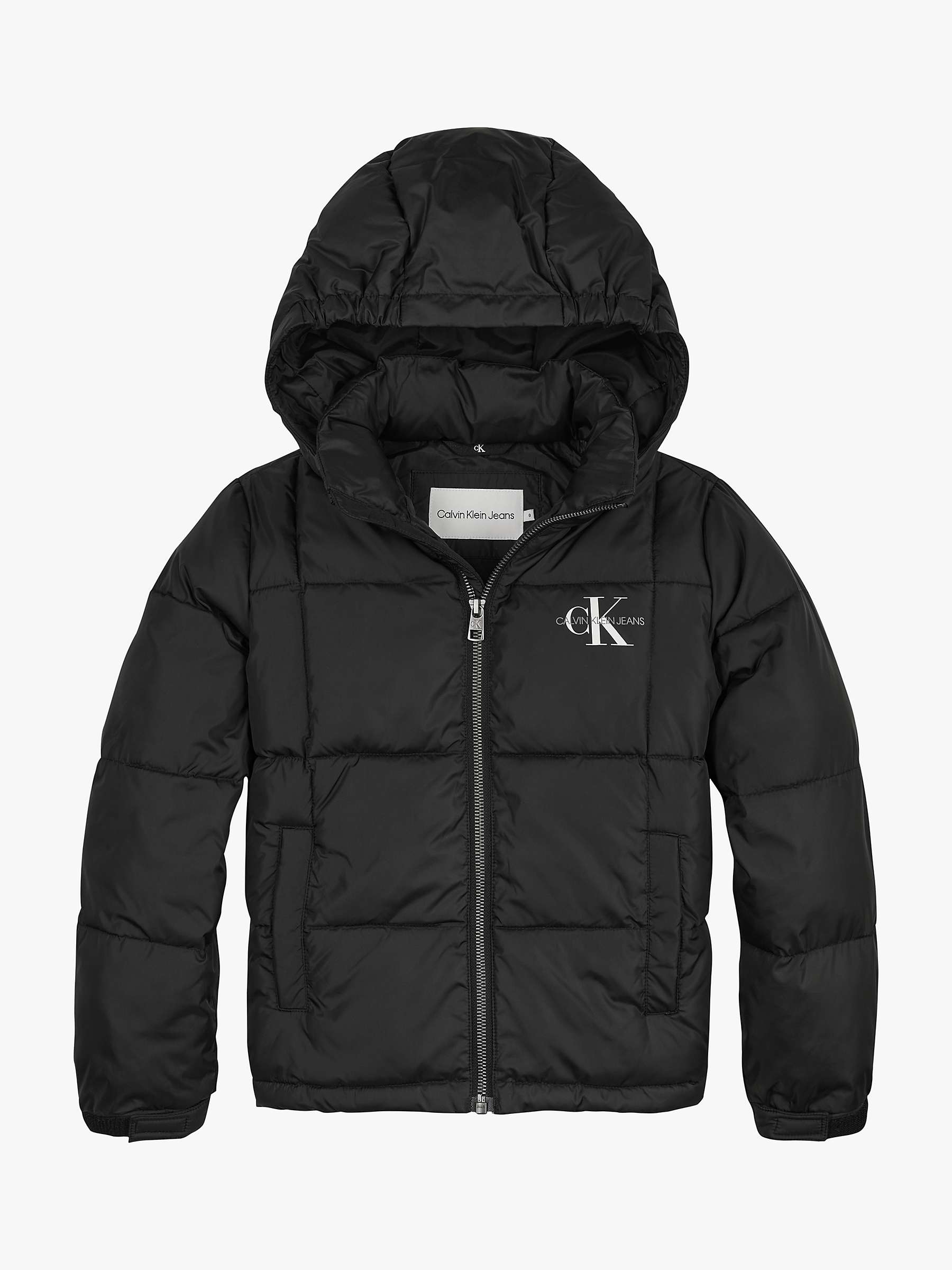 Calvin Klein Jeans Kids' Short Quilted Puffer Jacket, CK Black at John  Lewis & Partners