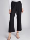 Aab Loose Fit Flared Ankle Trousers, Black