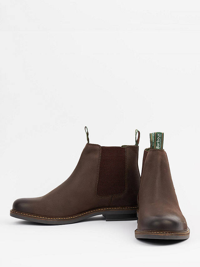 Barbour Farsley Slip On Boots, Mocha at John Lewis & Partners
