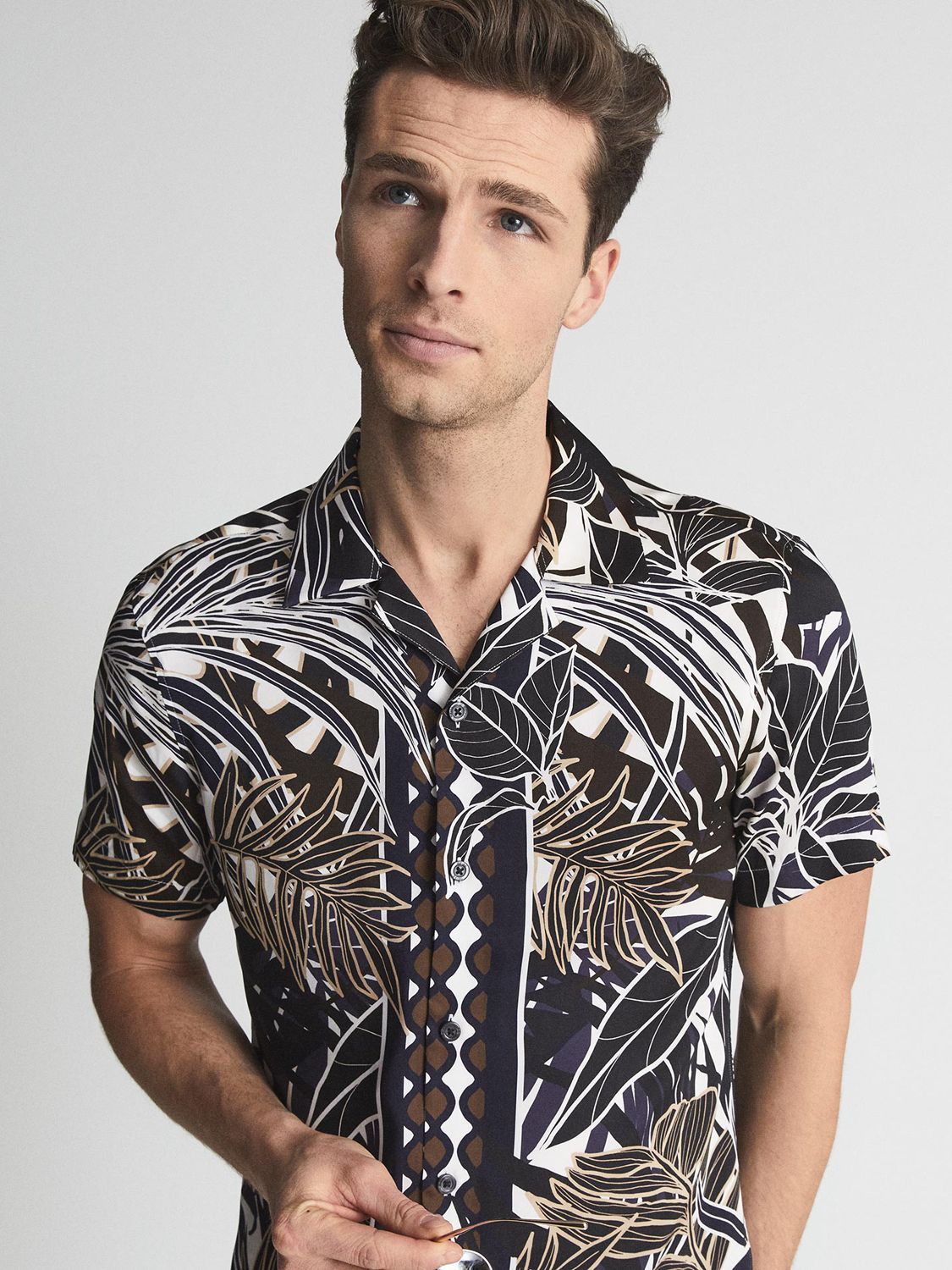 Reiss Niro Floral Shirt, Multi