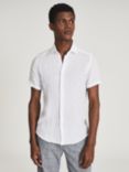 Reiss Holiday Linen Regular Fit Shirt, White