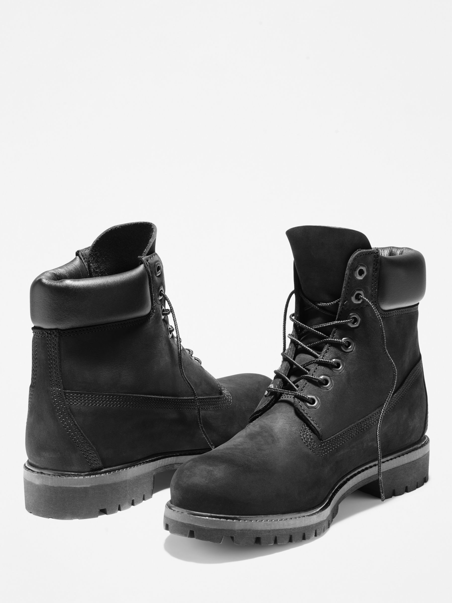 Timberland Wide Fit Classic 6-Inch Premium Boots, Black at John Lewis & Partners