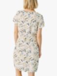 Part Two Indreas Floral Print Linen Blend Shift Dress, Leaf Bouquet