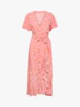 Part Two Clarina Floral Print Midi Wrap Dress, Peony Painted Summer