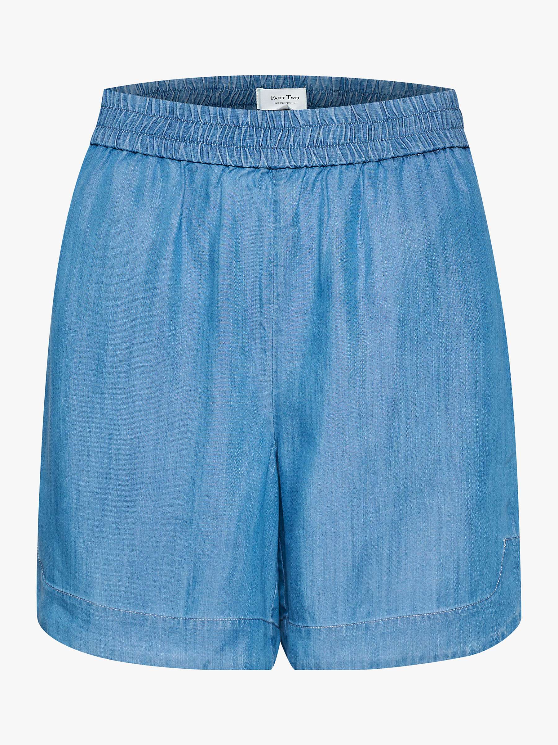 Buy Part Two Pinar Elasticated Waist Shorts, Light Blue Denim Online at johnlewis.com
