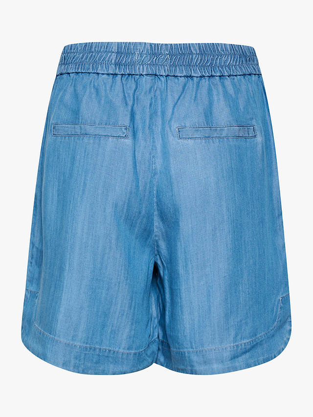 Part Two Pinar Elasticated Waist Shorts, Light Blue Denim