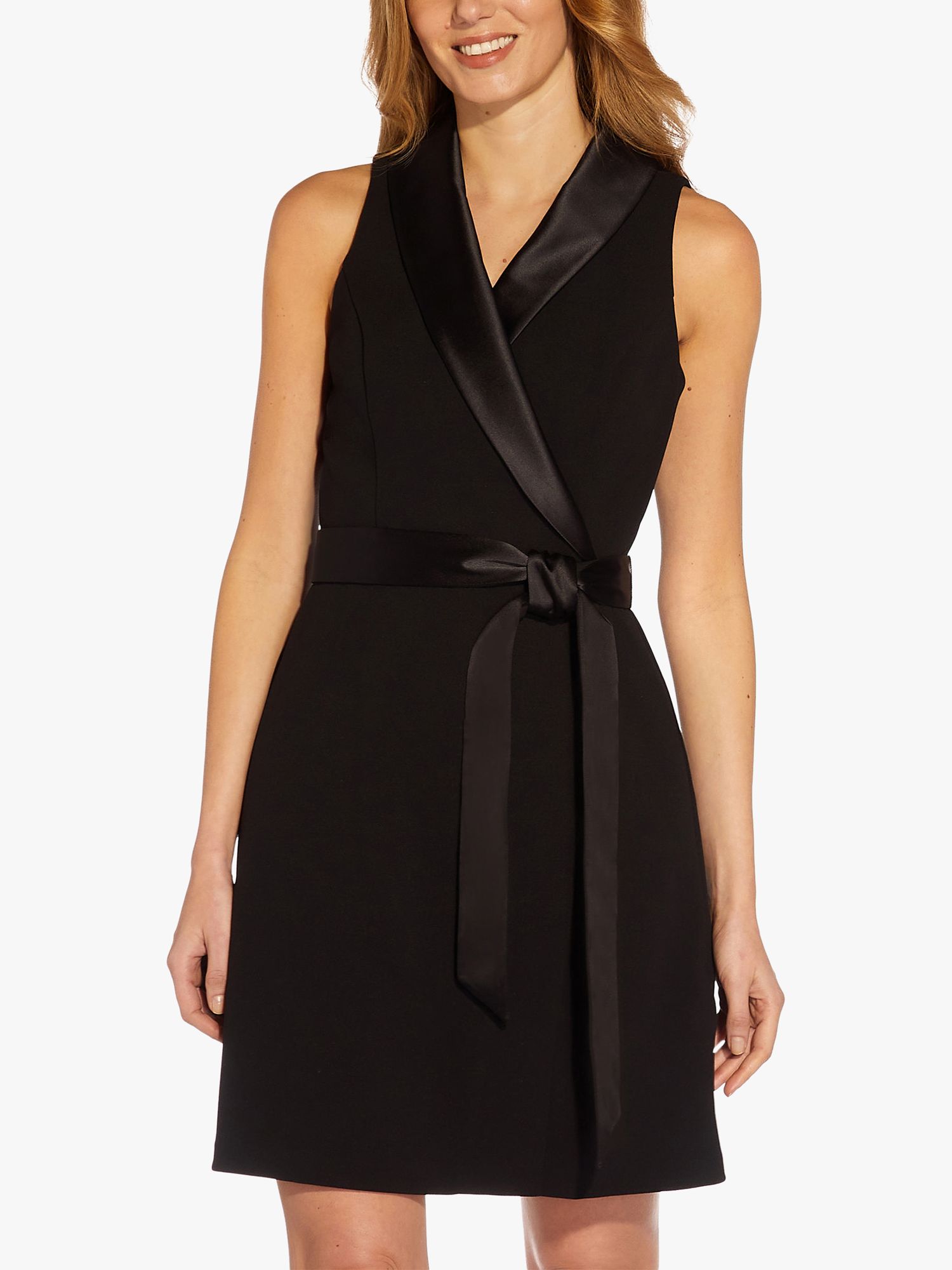 Calvin Klein Women's Belted Wrap Colorblocked Dress (4, White/Black) 