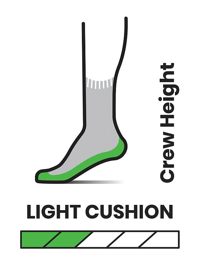 SmartWool Hike Classic Edition Light Cushion Crew Socks, Medium Grey
