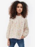 Barbour Kids' Cassley Floral Top, White