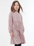 Barbour Kids' Littlebury Dalmatian Print Dress, Pink
