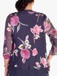 chesca Rose Devoree Print Shrug, Violetta