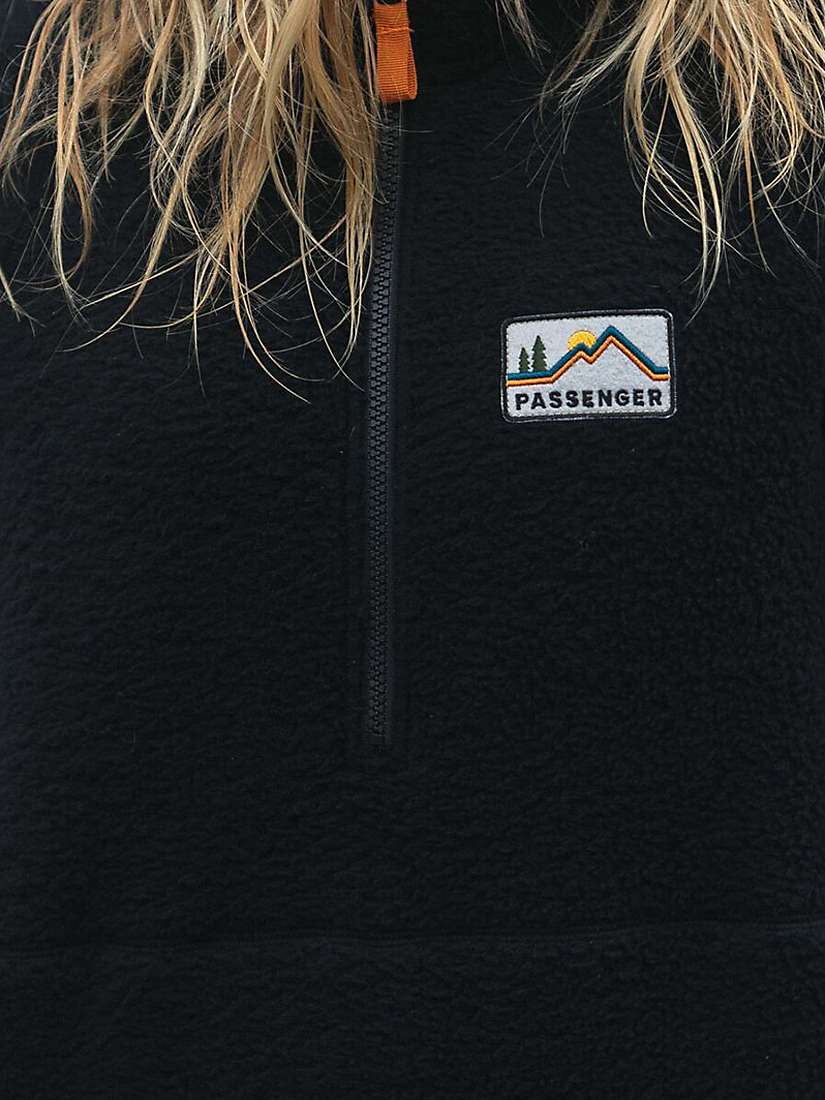 Buy Passenger Maine Half Zip Textured Hooded Fleece Online at johnlewis.com