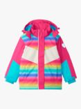 Hatley Kids' Rainbow Ski Jacket, Multi