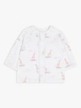 John Lewis Premature Baby GOTS Organic Cotton Giraffe Print Jacket, Pink