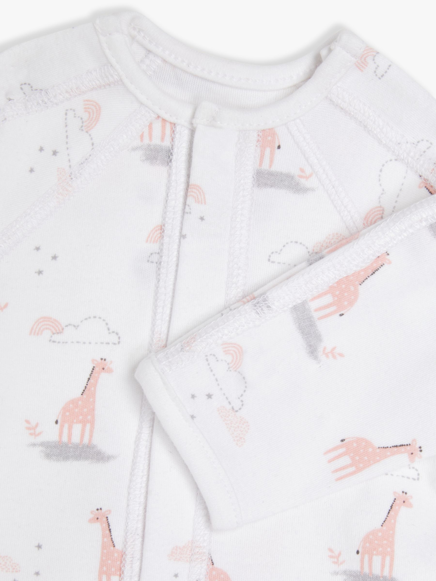 John Lewis Premature Baby GOTS Organic Cotton Giraffe Print Jacket ...