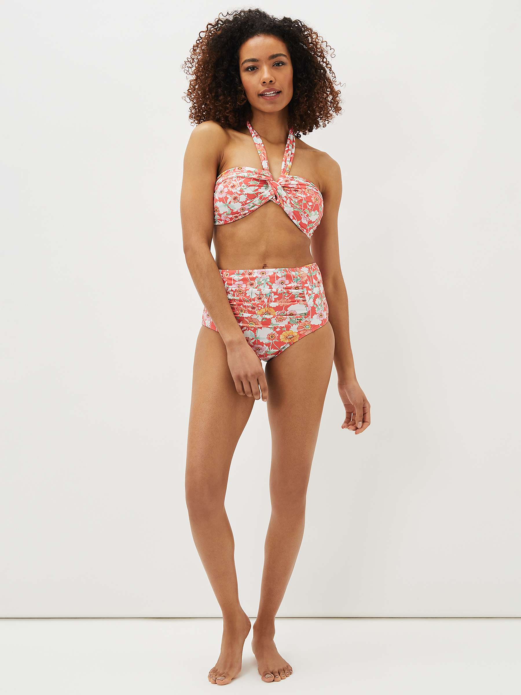 Buy Phase Eight Jasmin Floral Print Bikini Top, Red/Multi Online at johnlewis.com