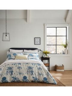 Sanderson Etchings & Roses Oxford Pillowcase, Blue