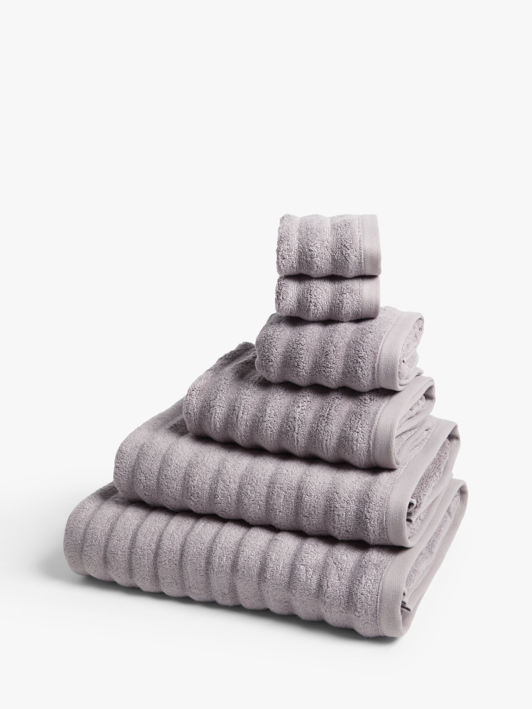 John Lewis Luxury Spa Towels, Cloud Grey