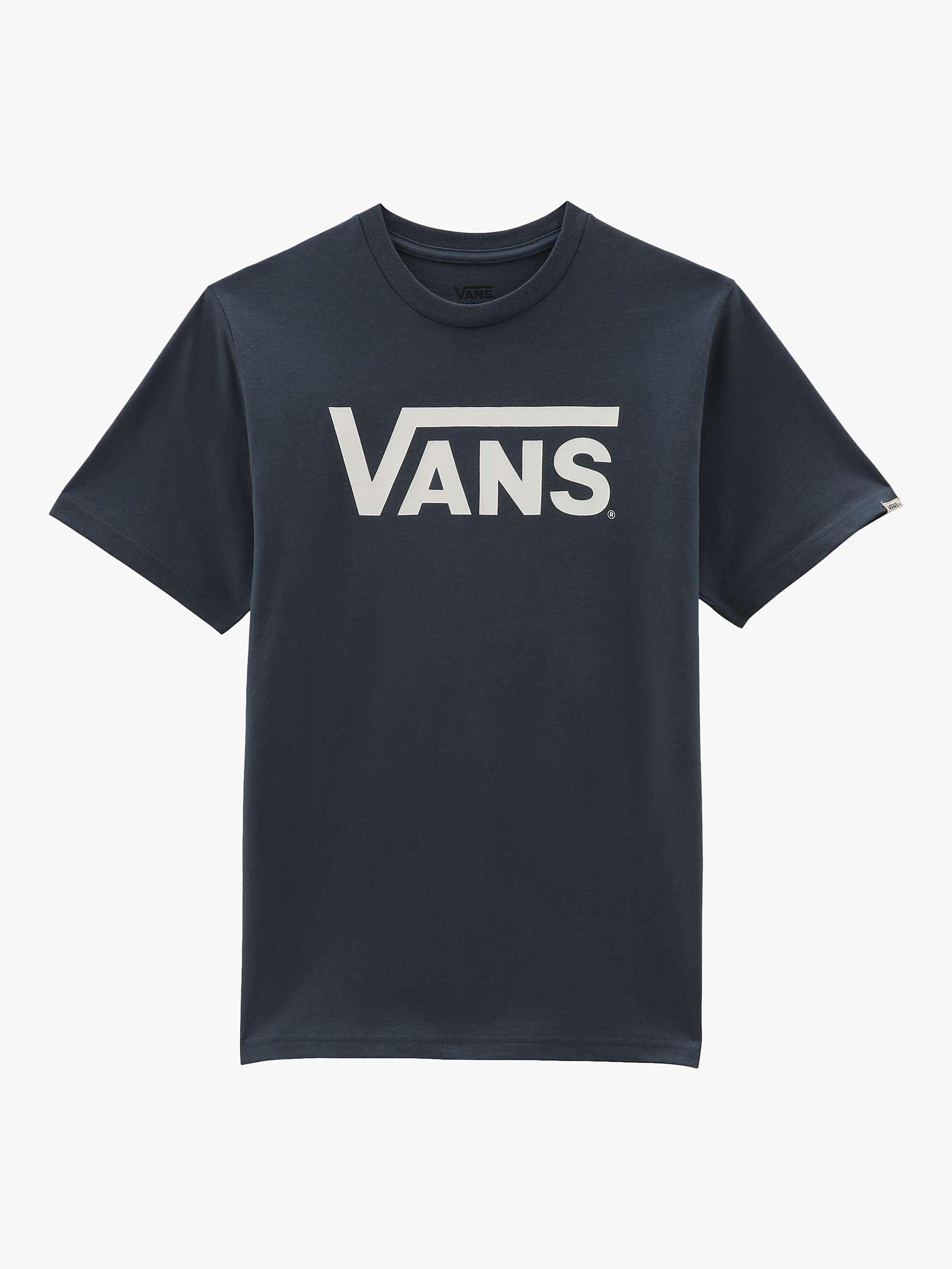 Buy Vans Kids' Off The Wall Logo T-Shirt, Black/White Online at johnlewis.com
