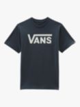 Vans Kids' Off The Wall Logo T-Shirt, Black/White