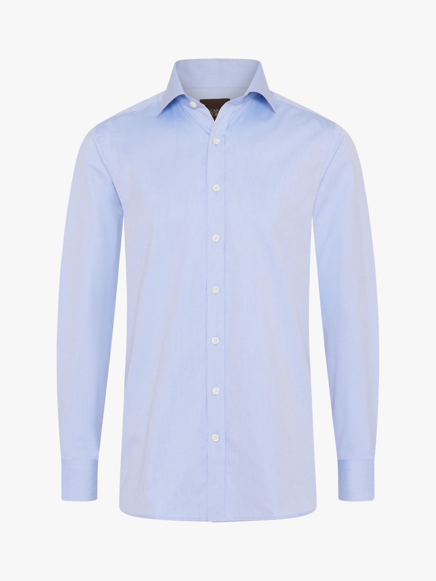 Oscar Jacobson Regular Fit Shirt, 299 Light Blue at John Lewis & Partners