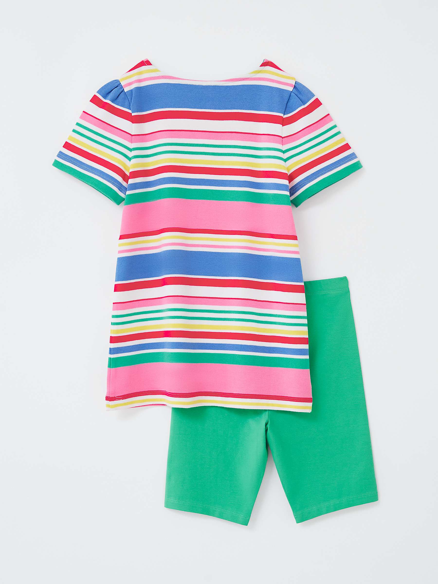 Buy Crew Clothing Kids' Stripe Tunic Top & Legging Shorts Set, Multi Online at johnlewis.com