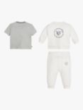 Tommy Hilfiger Baby T-Shirt, Sweatshirt, Joggers & Hat Set, Ancient White