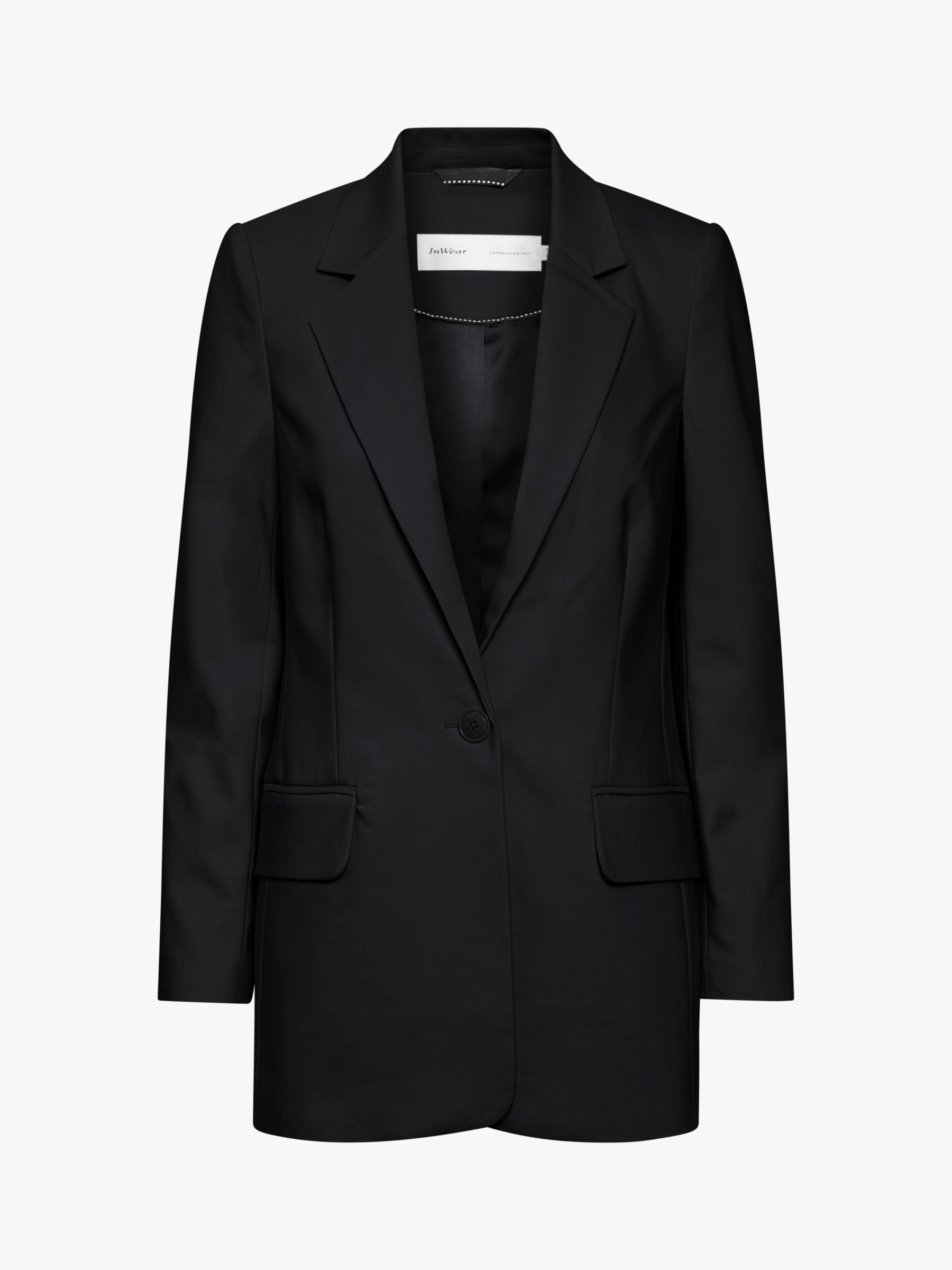 InWear Zella Longline Blazer, Black at John Lewis & Partners