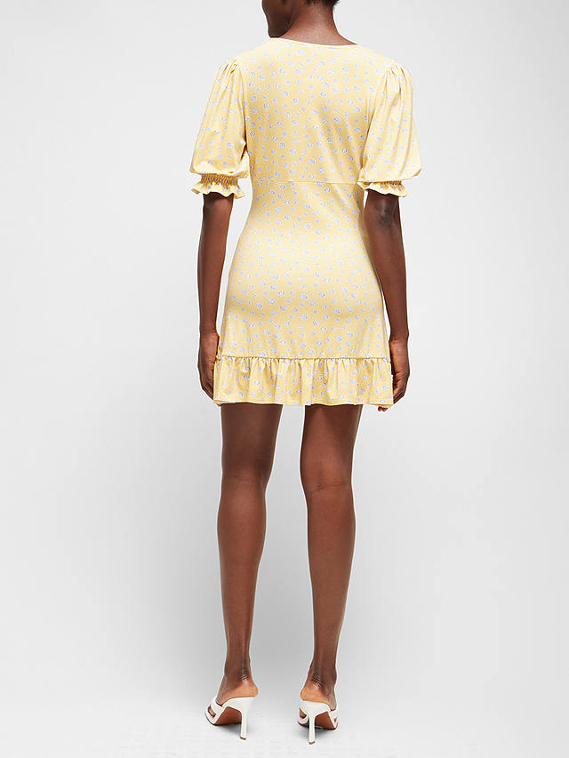 French Connection Peony Doria Mini Dress, Golden Glaze