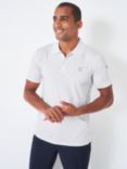 Crew Clothing Stretch Pique Polo Shirt, White