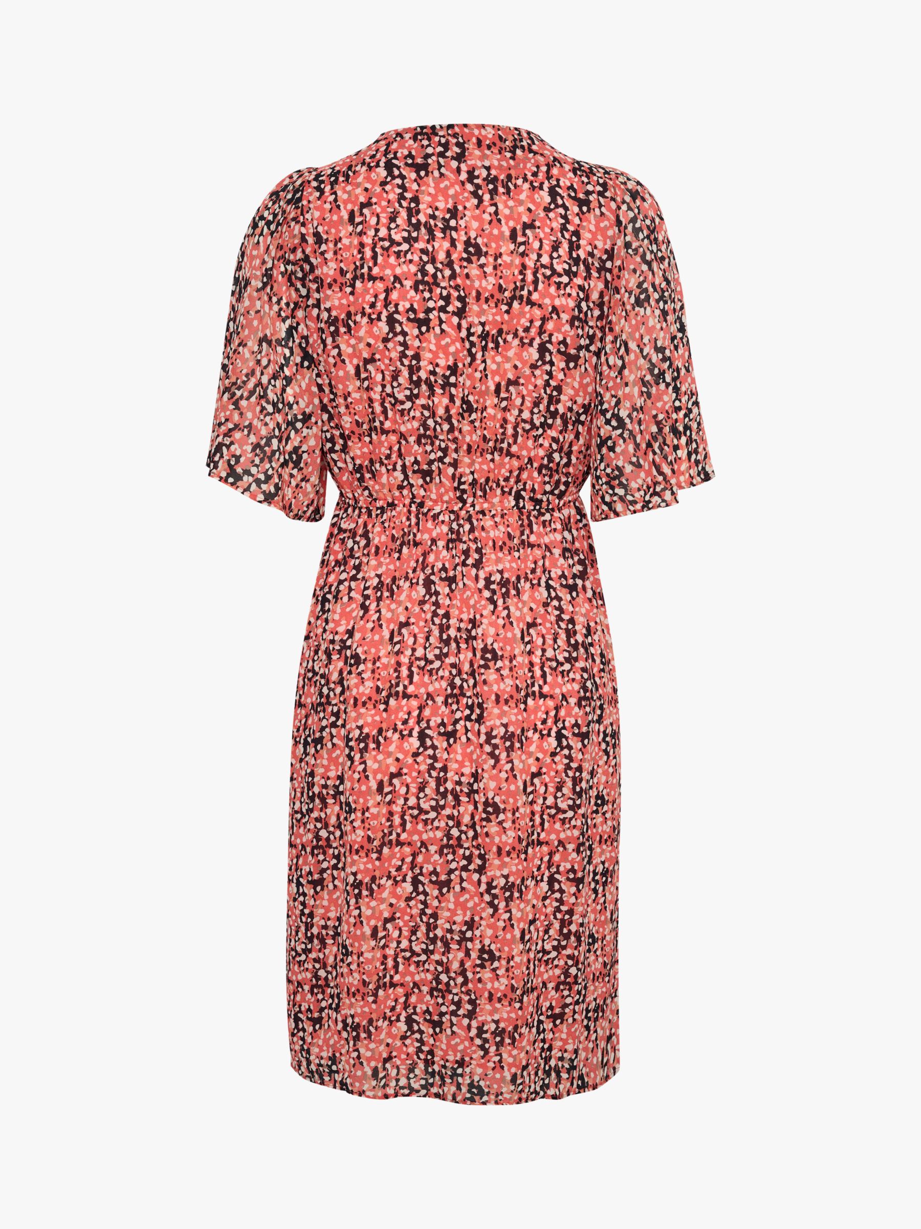 Buy InWear Veree Abstract Print Dress, Coral/Multi Online at johnlewis.com
